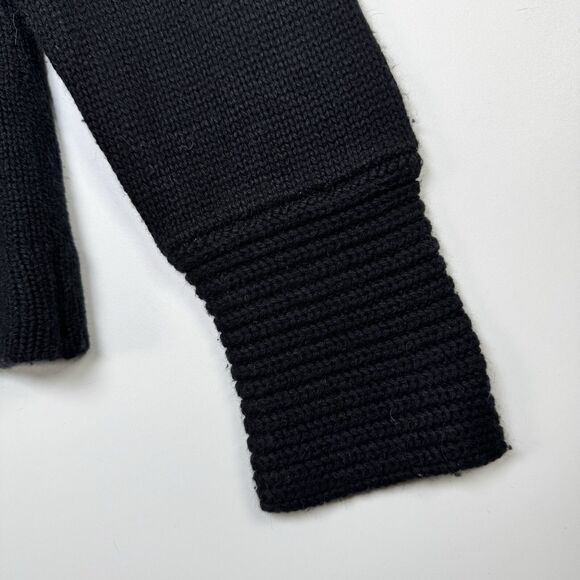 Like Love Cardigan Sweater Womens Large Black Rabbit Hair Lamb Wool Blend Cozy - Picture 6 of 12